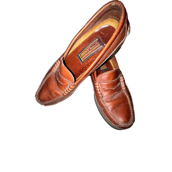 Sperry Top-Sider Wetlands Brown Moc Toe Penny Loafers 0670125 Men's US 9 M - Picture 1 of 14